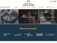 Tablet Screenshot of kingscrown1774.com